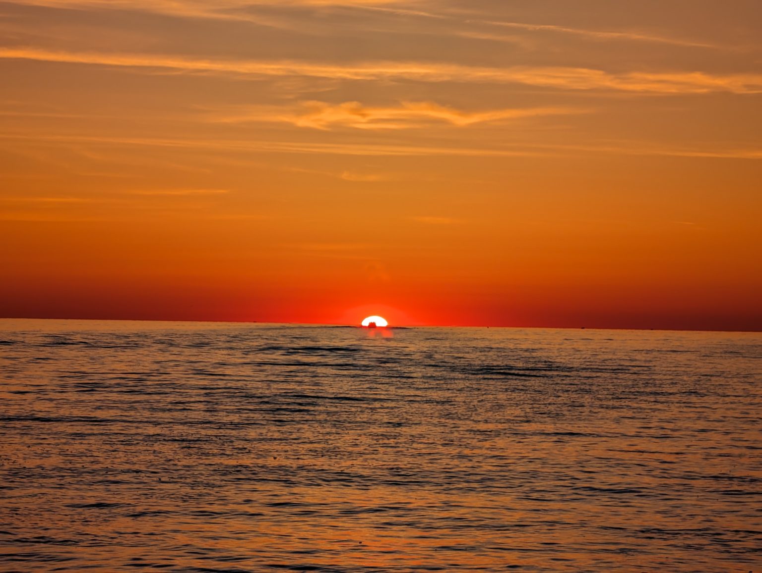 Sunrise over Lake Michigan